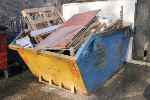 Charity organization receiving donated furniture